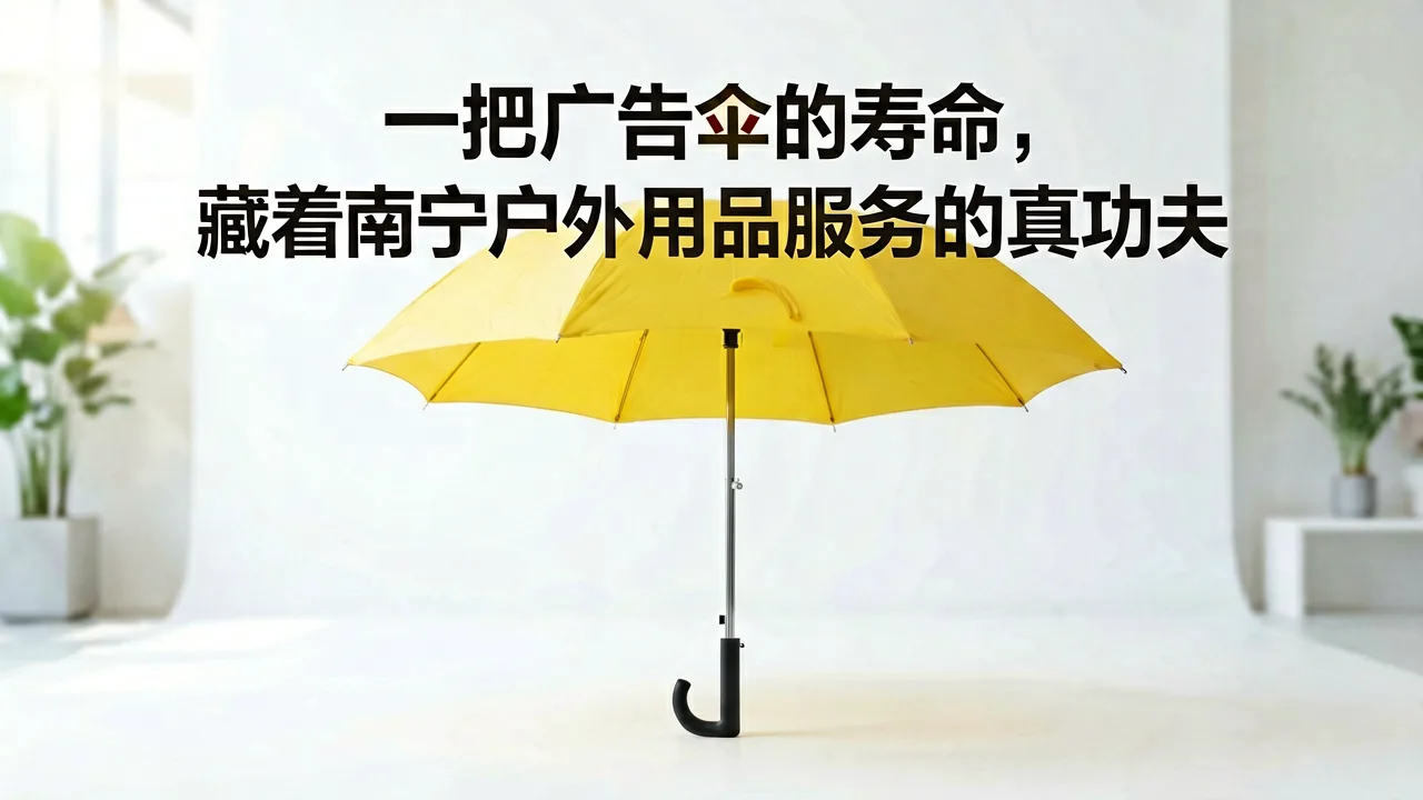 一把广告伞的寿命，藏着南宁户外用品服务的真功夫